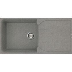 Reginox Ego Reversible Composite Kitchen Sink & Drainer Single Bowl Titanium