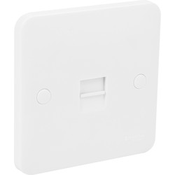 Schneider Electric / Schneider Electric Lisse Telephone Socket 1 Gang Master