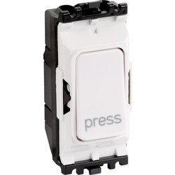 MK Grid Plus 10A Switch Module 2 Way Retractive SP 'press'