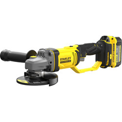 Stanley FatMax Stanley FatMax V20 18V 125mm Cordless Angle Grinder 1 x 4.0Ah - 39000 - from Toolstation