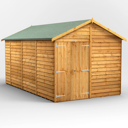 Power / Power Overlap Apex Shed 14' x 8' No Windows