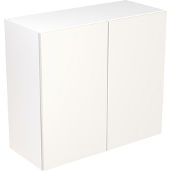 Kitchen Kit Flatpack Slab Kitchen Cabinet Wall Unit Super Gloss White 800mm