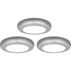 Ansell Lighting Ansell Reveal AC LED 2W Cabinet Light 3 pack White Cool White 73lm - 39552 - from Toolstation