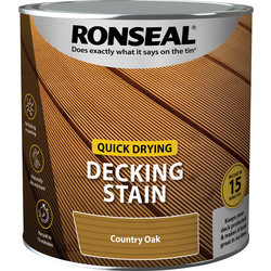 Ronseal / Ronseal Quick Drying Decking Stain 2.5L Country Oak