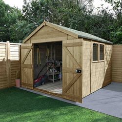 Forest Garden Timberdale Double Door Apex Shed 10' x 8'