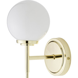 Spa Porto Wall Lamp 2 Pack Brass