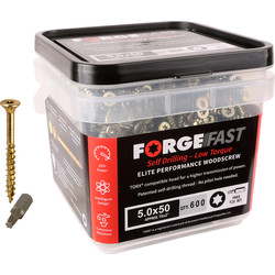 ForgeFast ForgeFast Multi Purpose Self Drilling Wood Screw Tub 5.0 x 90mm - 40380 - from Toolstation
