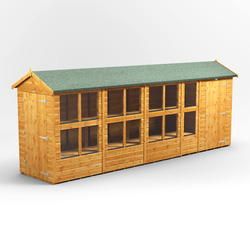Power Apex Potting Shed Combi including 4ft Side Store 18' x 4'