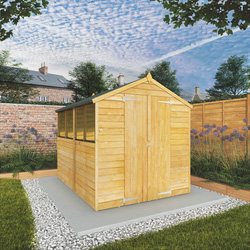 Mercia Mercia Overlap Apex Shed 8' x 6' - Double Door - 40471 - from Toolstation