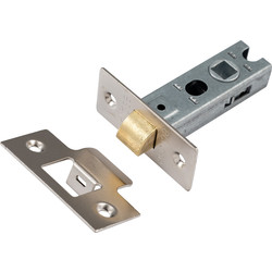 Eclipse Premium Sprung Bolt Thru Tubular Mortice Latch 63mm Nickel Plated - 40529 - from Toolstation