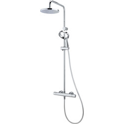 Methven Aio "Aurajet" Cool to touch Bar Mixer Shower Kit Chrome with Diverter