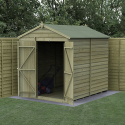 Forest / 4LIFE Apex Shed 6 x 8 - Double Door, No Window