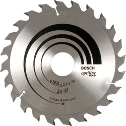 Bosch / Bosch TCT Optiline Circular Saw Blade 165 x 30mm x 24T