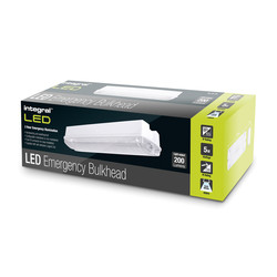 Integral LED IP65 IK08 Emergency Bulkhead