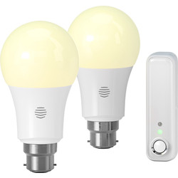 Hive Lighting Bundle 2 x Dimmable B22 Smart Bulbs & Motion Sensor - Hubless