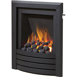 Be Modern Flare Slimline Slide Control Gas Fire 16" Inlet - Black Fascia