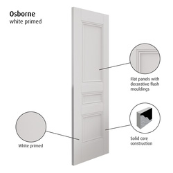 Osborne 3P O/S Primed White Internal Door FD