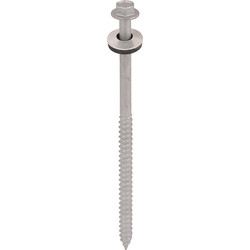 TechFast TechFast Sheet To Timber Hex/Washer Roof Screw 6.3 x 125mm - 42107 - from Toolstation