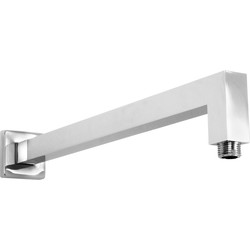 Unbranded Square Profile Wall Shower Arm 400mm - 42230 - from Toolstation