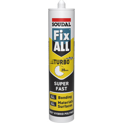 Soudal Fix All Turbo Adhesive & Sealant 290ml White