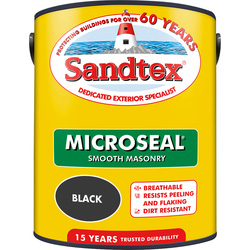Sandtex Sandtex Ultra Smooth Masonry Paint 5L Black - 42453 - from Toolstation