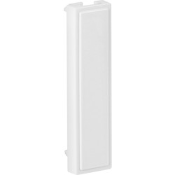 Euro Module Blank Quarter White 12.5mm x 50mm - 42656 - from Toolstation