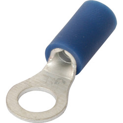 Ring Lug Connectors 2.5 x 4.3mm Blue