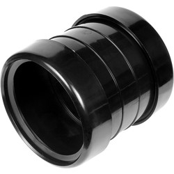 Aquaflow Coupling 110mm Double Socket Black - 42911 - from Toolstation