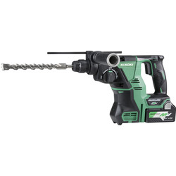 Hikoki / Hikoki DH36DPA 36V MultiVolt Brushless Rotary SDS Plus 28mm Hammer Drill 2 x 2.5Ah Multivolt