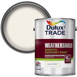 Dulux Trade / Dulux Trade Weathershield Smooth Masonry Paint 5L Jasmine White