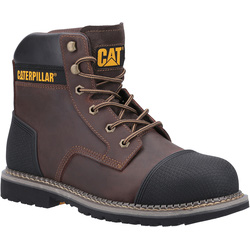 Caterpillar Powerplant S3 Safety Boots Brown Size 10