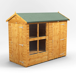 Power / Power Apex Potting Shed Combi including 4ft Side Store 8' x 4'