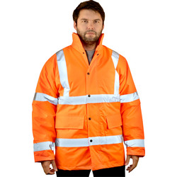 Hi Vis Highway Jacket Orange Large
