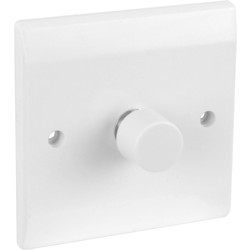 Axiom Axiom Low Profile Push Dimmer Switch 1 Gang 2 Way 400W - 43738 - from Toolstation