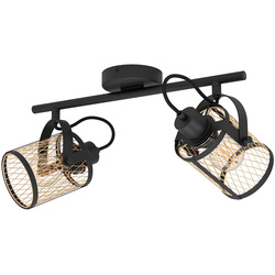 Eglo / Eglo Dellow Ceiling Light 2 Set Black Brass