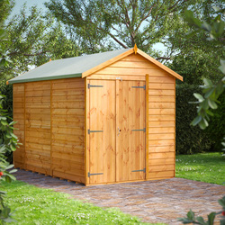 Power / Power Overlap Apex Shed 10' x 6' No Windows