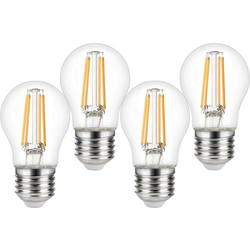 Wessex Electrical Wessex LED Filament Dimmable Mini Globe Bulb Lamp 3.4W ES 470lm - 43921 - from Toolstation