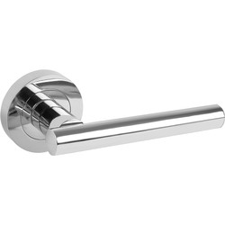 Petra Lever On Rose Door Handles Polished