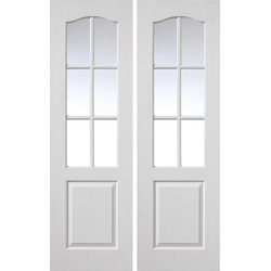 JB Kind / Classique 6 Light White Internal Door PairWhite Internal Door 35 x 1981 x 1220mm
