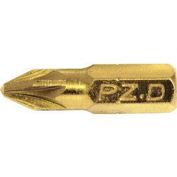 Gold Screwdriver Bit PZD 1x 25mm