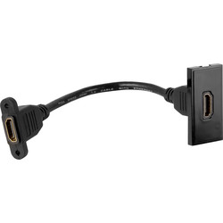 Euro Module HDMI Outlet Black - 44071 - from Toolstation