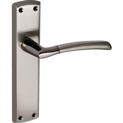 Eclipse / Felisa Dual Finish Door Handles Latch Black / Satin