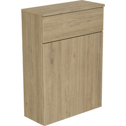Newland WC Unit and Worktop Natural Oak 600mm
