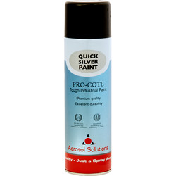 Industrial Spray Paint 500ml Quick Silver