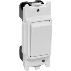 White / Grid Switch 1 Gang 1 Way 10A