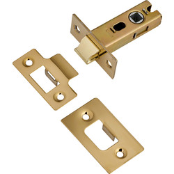 Premium Sprung Bolt Through Tubular Mortice Latch 64mm Electro Brass - 44688 - from Toolstation