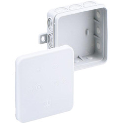 Unbranded Junction Box IP55 With 5 x 2.5mm2 Terminals Interlocking - 44708 - from Toolstation