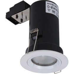 Meridian Lighting / Fire Rated Cast Downlight GU10 11W CFL White