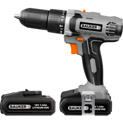 Bauker Bauker 18V Cordless Combi Drill 2 x 1.5Ah - 45009 - from Toolstation