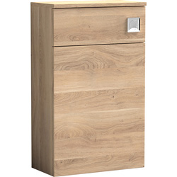 nuie Arno Compact Floor Standing WC Unit Only 500mm Bleached Oak